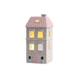 thumbnail image 2 of JASKFLY Ceramic Houses Figurines Tabletop Decor Village Set Scene Props for Party and Celebrations, 2 of 8