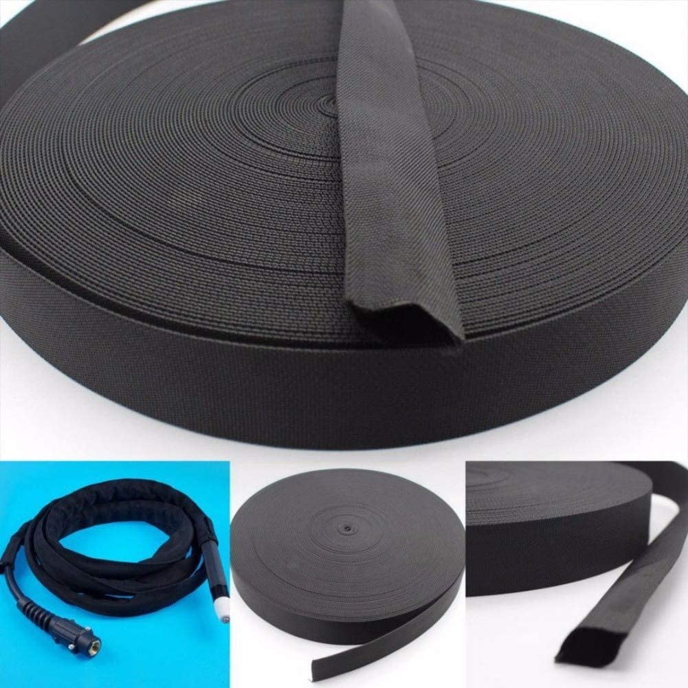 25FT~Nylon Protective Sleeve Sheath Cable Cover Welding Tig Torch Hydraulic Hose 