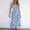 Blue, variant on Summer Savings Clearance! Pitauce Summer Dresses for Women 2024 Bodycon Vintage Floral Print Beach Dress Off The Shoulder Smocked Sundress Casual Holiday Boho Strapless Maxi Dress