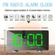 Radio-réveil FM avec Port de Charge USB, Double Alarme avec Batterie de Secours de Variateur d'Heures – image 5 sur 5