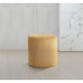 thumbnail image 2 of Pemberly Row Ottomane / Tabouret Jaune Moderne / Contemporain en Tissu Microsuède Doux, 2 of 8