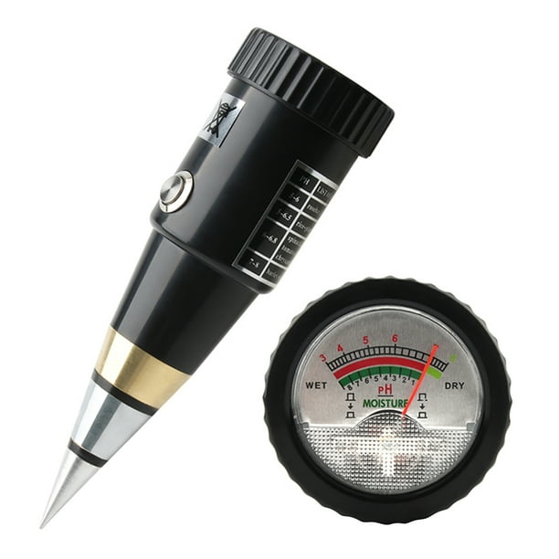 Probador de suelo Irfora 2 en 1 medidor de pH y humedad del suelo probador de pH del suelo medidor de humedad del suelo con junta impermeable probador de suelo para jardín invernadero granja de césped Irfora Probador de suelo
