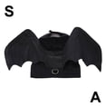 thumbnail image 5 of Halloween Pet Bat Wings Costume for Small Dogs & Cats, Black Polyester Lightweight Outfit, Size M, 5 of 8