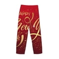 thumbnail image 3 of Lsque Happy New Year2 Print Men's Pajama Pants, Lounge Pant - Comfortable Home Wear,Elastic Waistband, Stylish Design-X-Large, 3 of 9