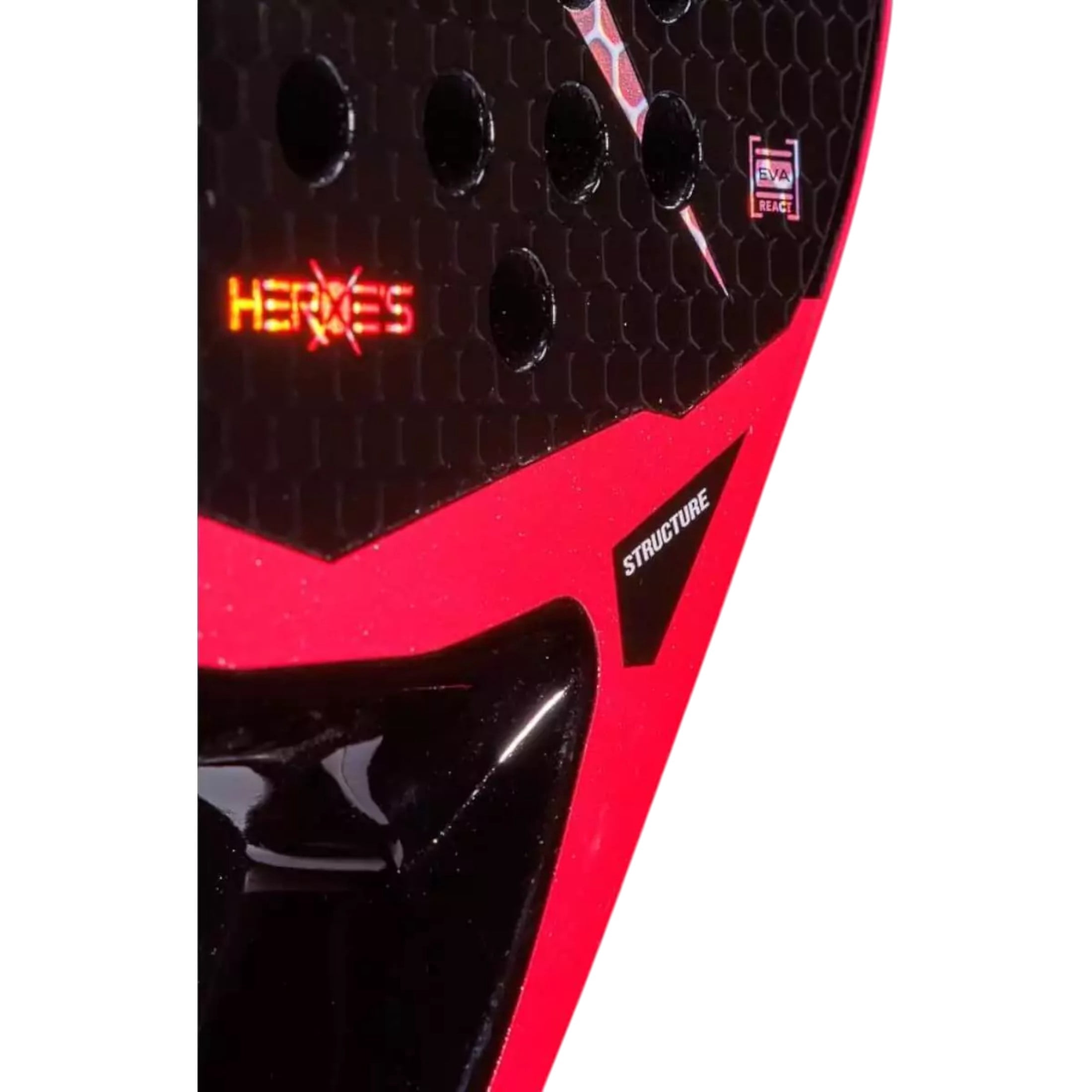 Heroes RS2 2025 Padel Racket 18K Carbon Silver Teardrop shape Advanced Mid Balance