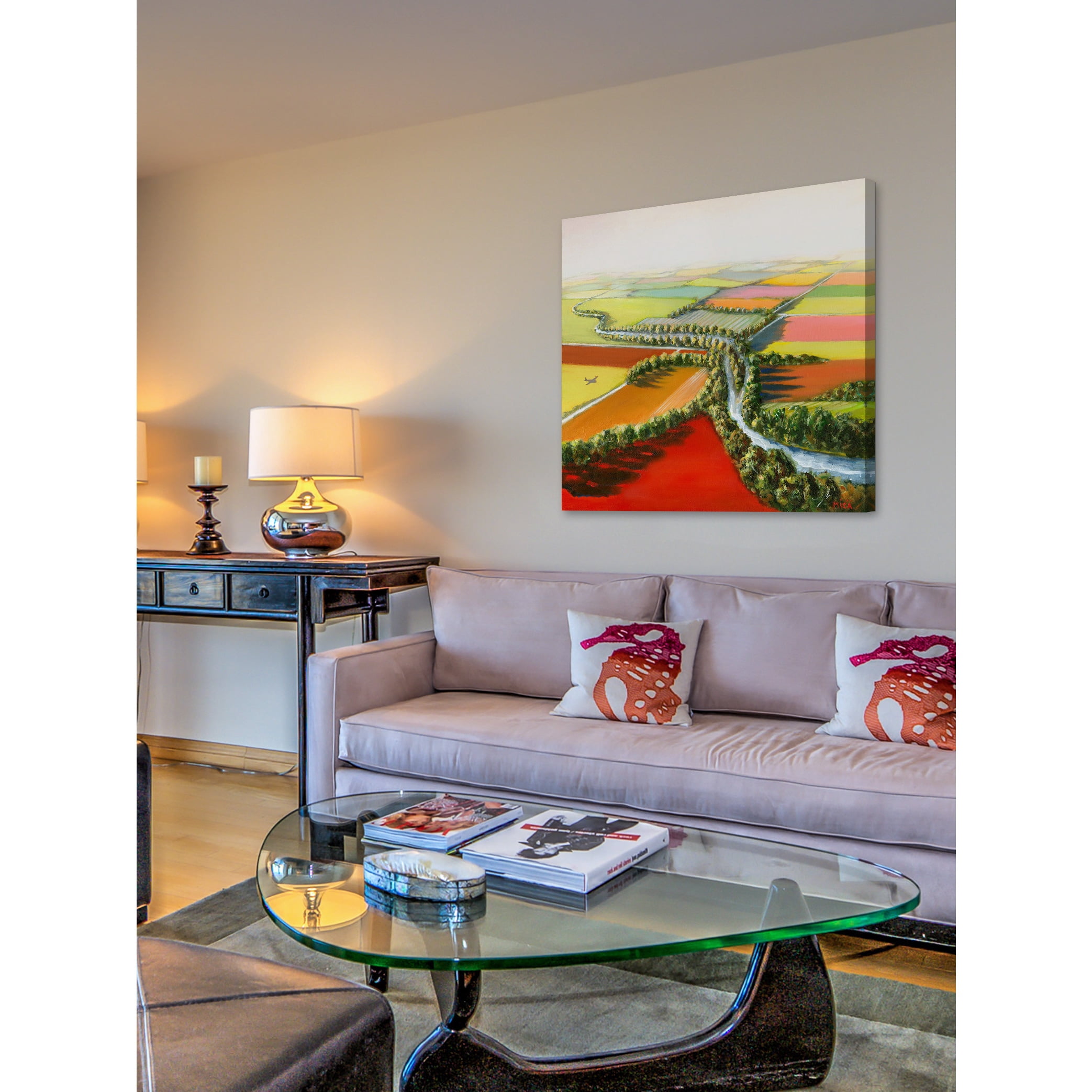 "Wandering River" Painting Print on Wrapped Canvas