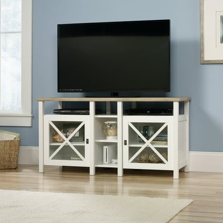 Sauder Cottage Road TV Stand for TVs up to 50″, Soft White Sauder Cottage Road TV Stand for TVs up to 50″, Soft White