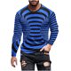 thumbnail image 2 of Blusas y camisas de manga larga con cuello redondo para hombre, blusa informal de manga larga con cuello redondo y estampado., 2 of 5