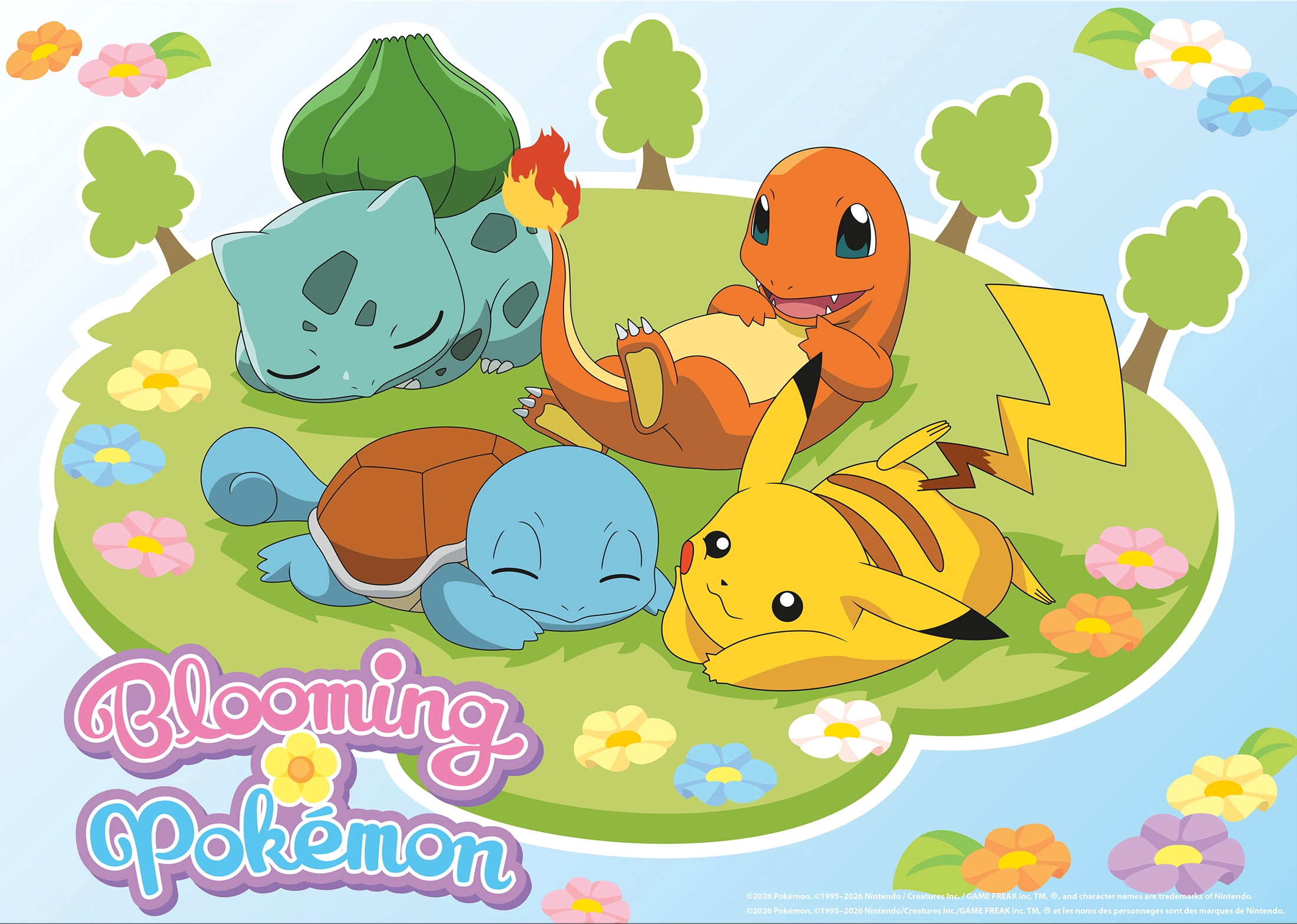 Buffalo Games Blooming Pokemon 4x1 KIDS Multipack 268-Piece Interlocking Jigsaw Puzzle for Adults Ages 4+