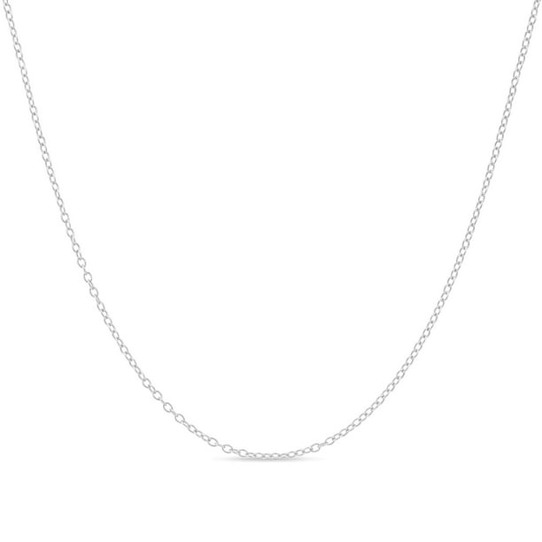Kezef - Cable Chain Necklace Sterling Silver Italian 1.3mm Nickel Free ...