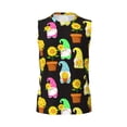 thumbnail image 6 of Lsque Gnomes With Sunflowers Print Men's Cotton Blend Sleeveless Muscle Shirts (S-3XL)- Moisture Wicking, Odor Protection, UPF 30+,XX-Large, 6 of 8