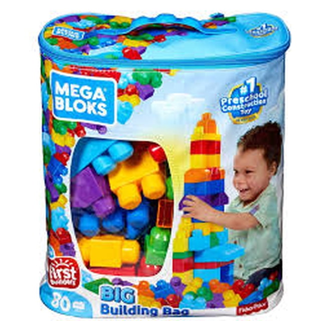 Bolsa Mega Blocks Clasica Azul 80 pcs