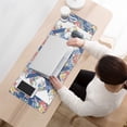 thumbnail image 3 of Long Mouse Pads for Desk,Pioneer Flower Floral Print Pattern Desk Mats on Top Of Desks, Desk Mouse Pad Extra Large with 3mm Non-Slip Base and Stitched Edge for Gaming,Office,Work,Home 31.5"x11.8", 3 of 6