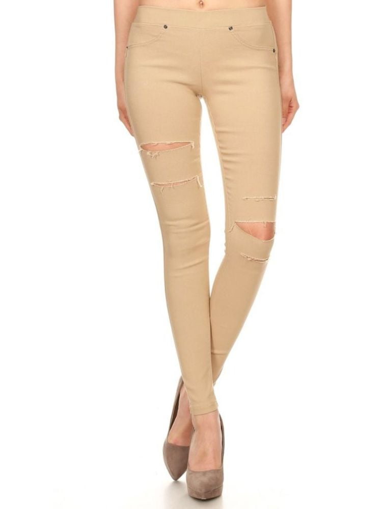 ripped skinny jeggings