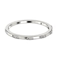 thumbnail image 3 of 0.10ct Round Cut Diamond Moissanite 10k White Gold Wedding Band, 3 of 4