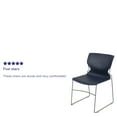thumbnail image 4 of Emma + Oliver Home and Office Navy Full Back Stack Chair with Gray Frame - Guest Chair, 4 of 14