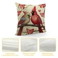 thumbnail image 4 of ARISTURING  Valentine's Day Cardinal Birds Decorative Throw Pillow Covers,Heart Branches Outdoor Pillowcase, Forever Anniversary Wedding Cushion Case Home Decor, 4 of 5