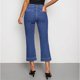 thumbnail image 5 of TaTaai Women's Casual Solid Color High Waist Straight Leg Cropped Jeans Loose Denim Trousers with Pockets Soft Breathable Comfortable Daily Commute Bottoms Gift, 5 of 5