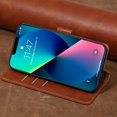 thumbnail image 4 of For Iphone 14 Plus Case, Cow Grain Pu Flip Wallet Case, Wireless Support With 2 Card Slots, Magnetic Closure Kickstand Rfid Credit Holder For Iphone 1, 4 of 5