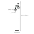 thumbnail image 3 of HOMCOM Lampe sur Pied Industrielle à 3 Lumières à Intensité Réglable pour Salon, 3 of 10