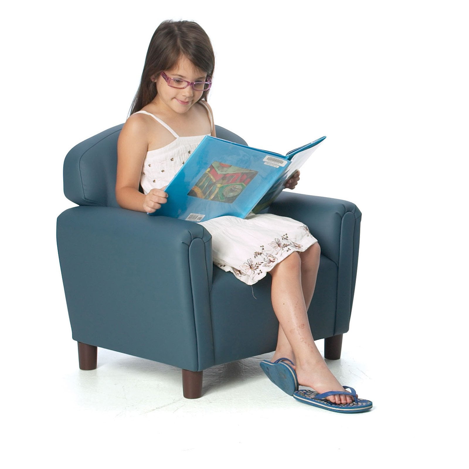 Chocolate Brand New World Furniture FP2C200 Brand New World Preschool Enviro-Child Upholstery Chair 