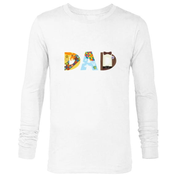 Disney and Pixar’s Up Dad Father’s Day Birthday Father - Long Sleeve T-Shirt for Men - Customized-White