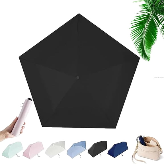 Japan Pencil Umbrella, Ultra Light Foldable Pocket Parasol with Upf 50 , Mini Travel Pocket Umbrella Compact Folding Parasol for Rain, Handbag, Commute, Beach, Hiking, Outdoor Use