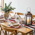 thumbnail image 6 of Red Black Grey Round 15 Inch Placemats Set of 8, Moire Modern Artwork Abstract HeatResistant Non Slip Place Mats for Dining Table, Wipeable Braided Kitchen Table Mats for Housewarming, 6 of 9