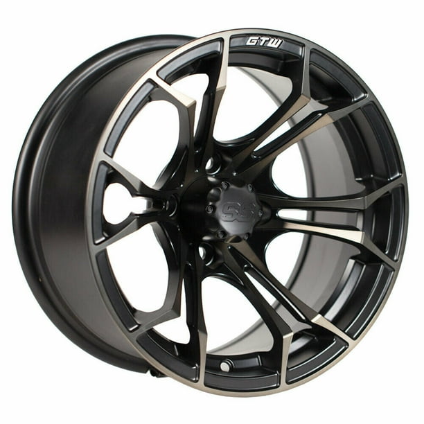 GTW Spyder 14 inch Bronze and Black Golf Cart Wheel 34 Offset 4x4