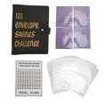 thumbnail image 1 of Carpeta De Ahorro De Dinero Carpeta De Presupuesto A5 De Cuero PU Impermeable Con Sobre De 100 Efectivo Para Adultos(Negro), 1 of 14