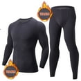 thumbnail image 3 of Gamivast Men's Fleece Lined Thermal Set Soft Long Sleeve Top and Long Johns Warm Winter Underwear Base Layer for Daily Sleepwear Lounge Skiing Wear, 3 of 6