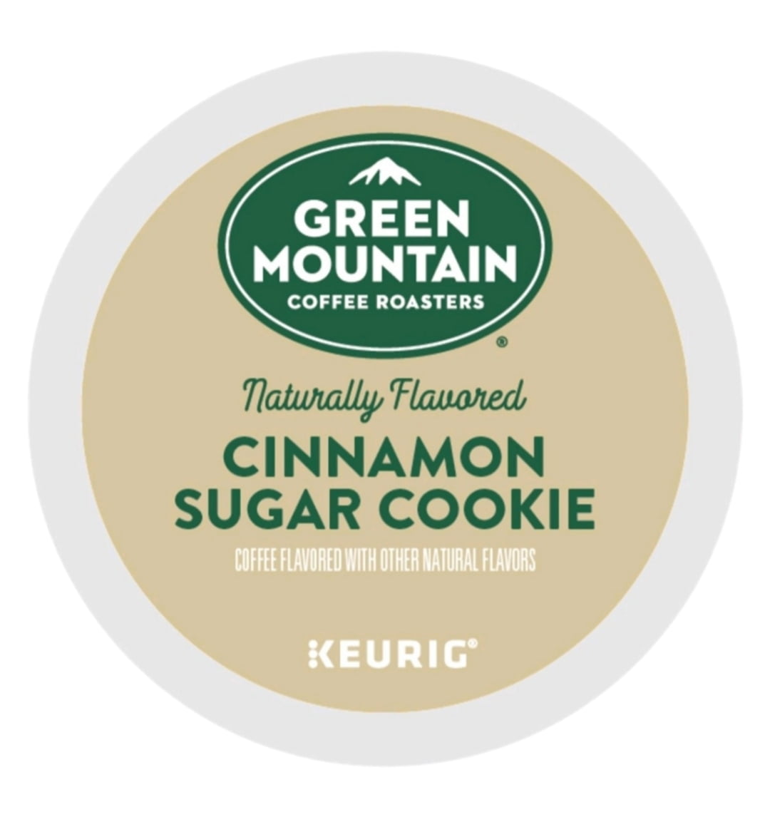 Green Mountain Cinnamon Sugar Cookie and Caramel Vanilla Cream Coffee K Cup Pods, 24 K Cups Per Flavor