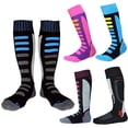 thumbnail image 4 of par de calcetines de esquí para niños, cálidos, para la nieve, para invierno, largos hasta la rodilla, para snowboard y patinaje, para niños y niñas., 4 of 5