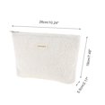 thumbnail image 2 of Unique Bargains 1 Pc Portable Embossment Rose Makeup Bag Polyester Beige Large, 2 of 5