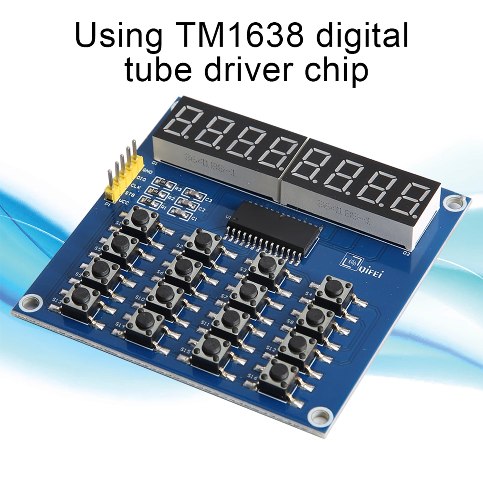Led Display Module Keyboard Scanning Module Mcu Control Board Tm1638