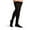 Black, variant on Essential 863 Opaque Women's 30-40 Closed Toe Thigh High Compression Stockings w/Grip Top Natural SS Short
