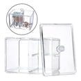 thumbnail image 4 of Multi- maquillaje 4 cuadr? de almohadillas Swab caja con tapa de Sunnimix estuche organizador de hisopos de algodón, 4 of 8