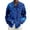 Blue@GC@, variant on CONZONE Mens Buttons Down Shirts Long Sleeve Shirts For Men Trendy Carnival Sequins Graphic Lapel Soft Lightweight Tops