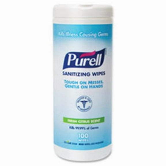 Gojo  Purell Sanitizing Wipes, 100 Wipes, 12-CT, White