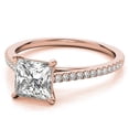 thumbnail image 4 of Auory Lab Created Prong Setting Statement Moissanite Ring for Wife, 4 of 11
