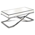 thumbnail image 1 of Furniture of America Xander Contemporary Metal Coffee Table in Chrome, 1 of 5