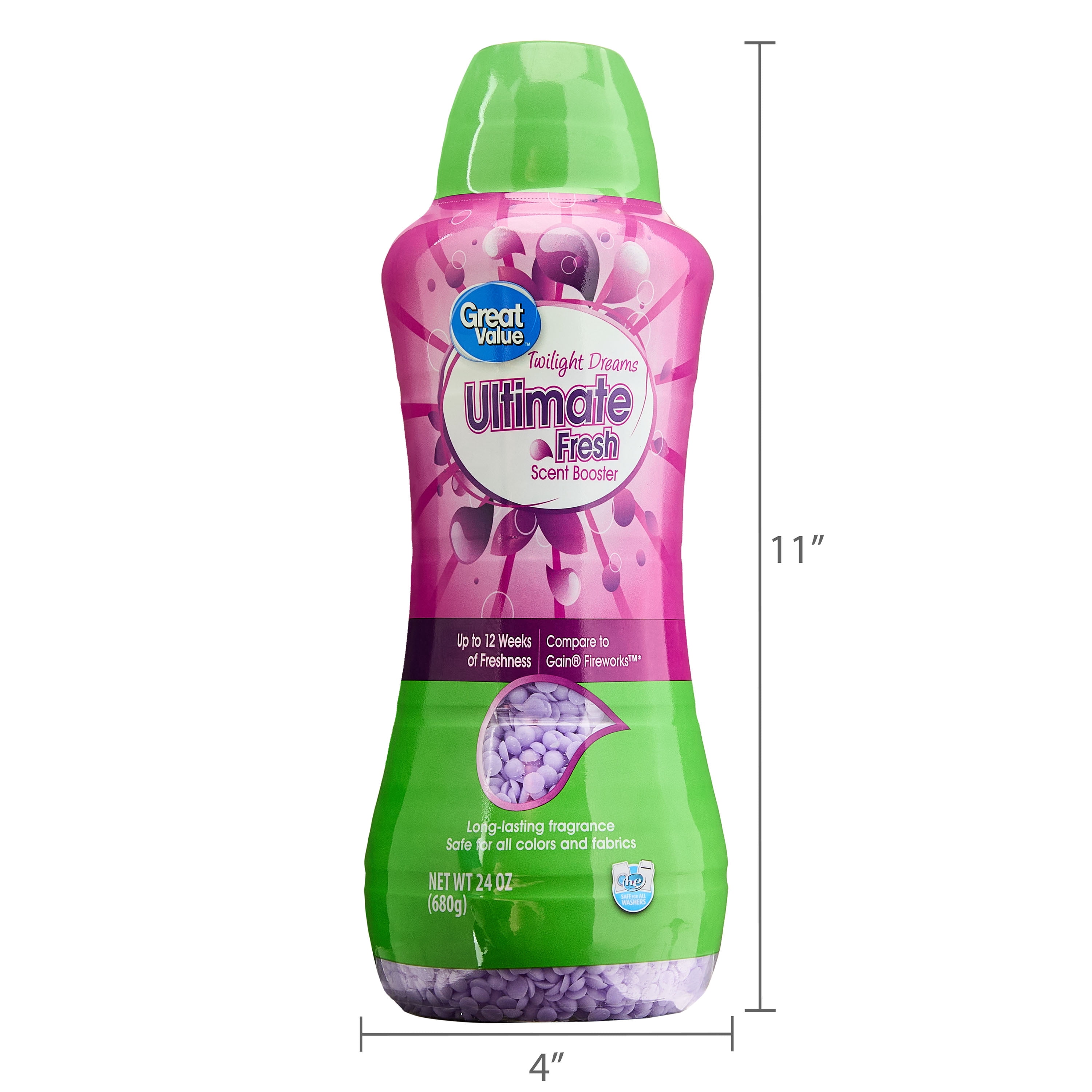 Great Value Ultimate Fresh Scent Booster, Twilight Dreams, 24 oz, Compare to Gain Fireworks