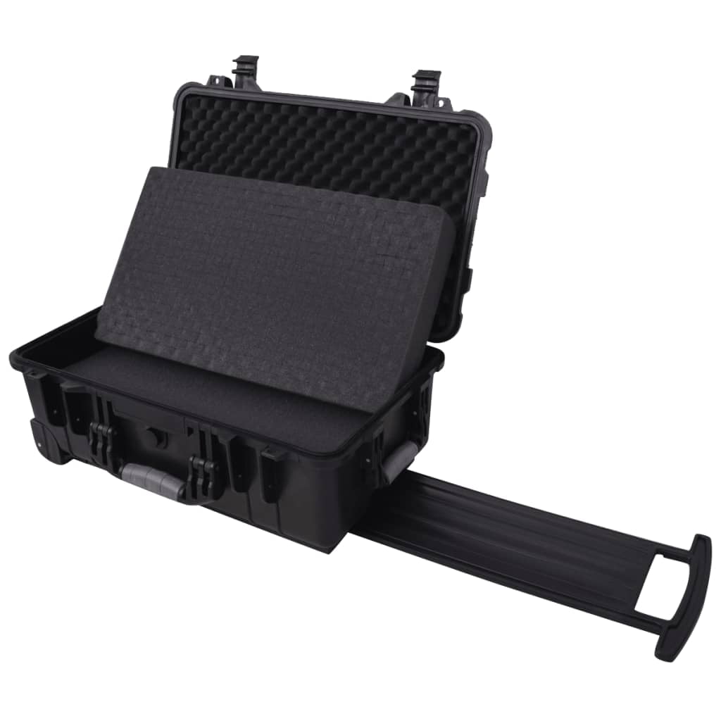 vidaXL Wheel-Equipped Tool/Equipment Case with Pick & Pluck