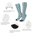 thumbnail image 6 of Fotbe Turtle print Women's Men's Novelty Crew Socks Cotton Socks Knee High Socks for Walking,Running,Nurses,Pregnancy, 6 of 9