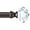 Bronze, variant on KAMANINA 3/4" Single Curtain Rod with Acrylic Diamond Finial, 84 - 120", Antique Silver