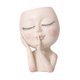 thumbnail image 1 of Macetas de cara, maceta de estatua, maceta de cabeza de niña, macetas de cara de mujer, jarrón de arte femenino para plantas de interior y exterior, macetas suculentas de resina pequeña, 1 of 5