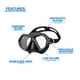 thumbnail image 5 of Reef Tourer Máscara de Snorkel X-Plore para Adultos, de Dos Ventanas, Color Negro, 5 of 5