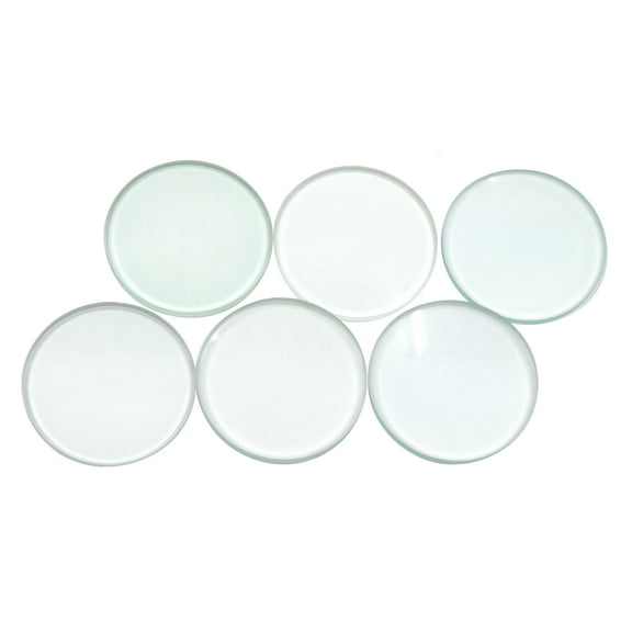 Eisco 6pc Glass Lens Set - 1.5" (38mm) Diameter - Double Convex, Double Concave, Plano Convex, Converging Concave-Convex, Diverging Concave-Convex, Plano-Concave