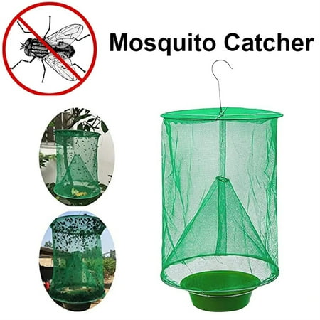 10PCS Fly Catcher Killer Pest Control Reusable Hanging Fly Trap Flytrap Cage Net Traps Garden Hanging Flycatcher