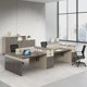 thumbnail image 3 of Storage Monitor Office Desk Workbench Writing Meeting Drafting Standing Office Desk Cheap Scrivania Legno Office Furniture HDH My Lux Decor Round, 3 of 10